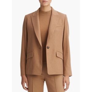 Vince one button wool blend tan blazer NWT
